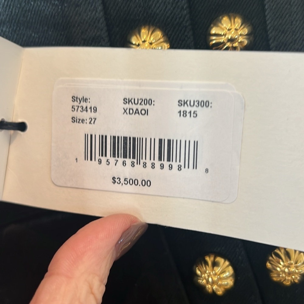 nwt $3500 GUCCI Coated Studded Embellished Jeans - Picture 7 of 9